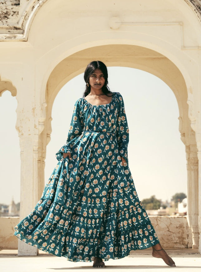 Lilith bohemian lange jurk