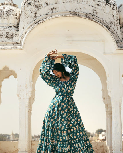 Lilith bohemian lange jurk