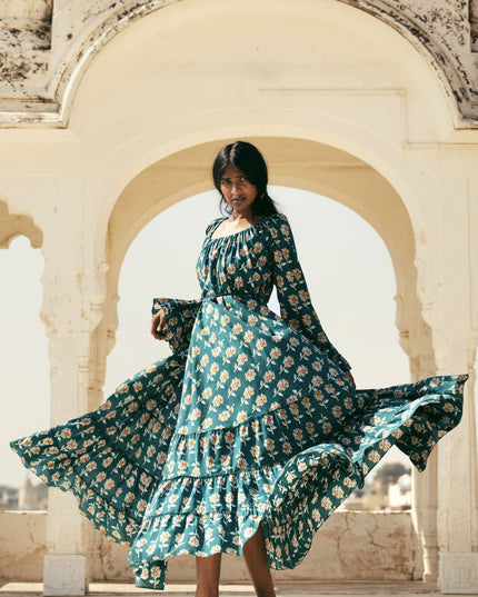 Lilith bohemian lange jurk