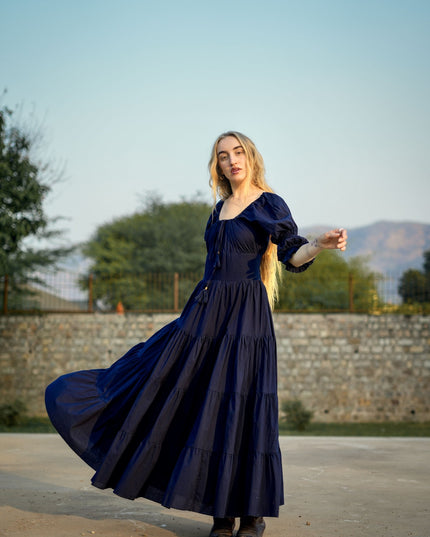 Vaiana Zomerjurk Donkerblauw