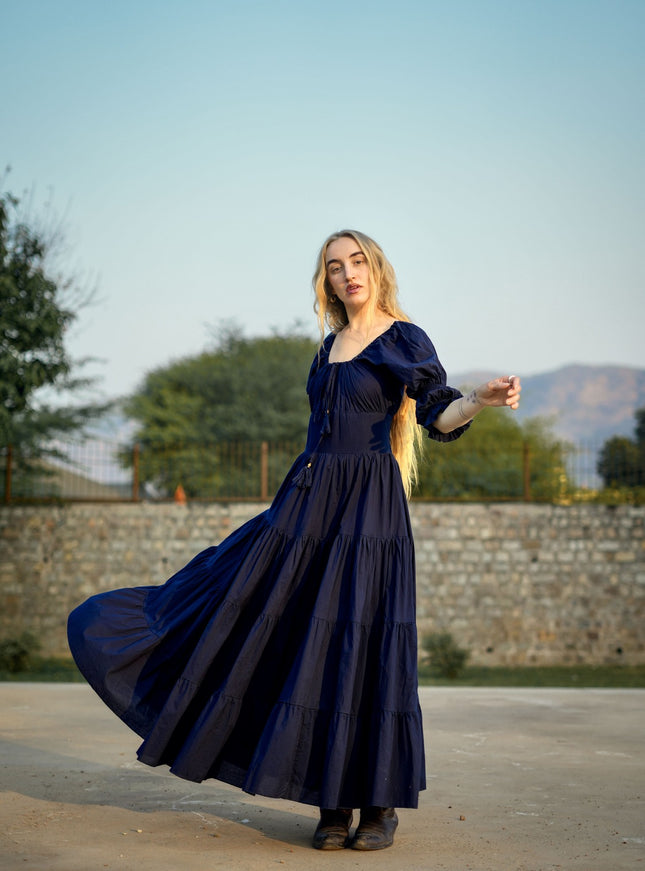 Vaiana Zomerjurk Donkerblauw