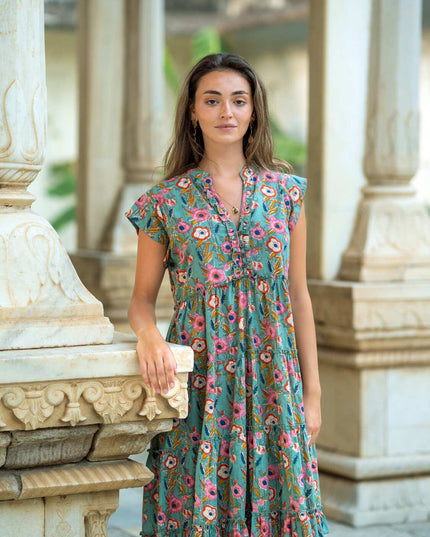 Amore midi jurk Groen