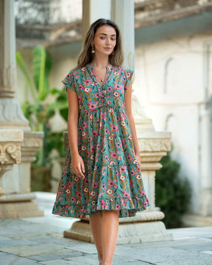 Amore midi jurk Groen