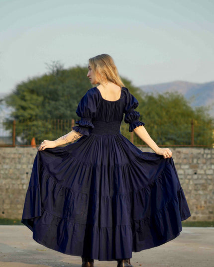 Vaiana Zomerjurk Donkerblauw