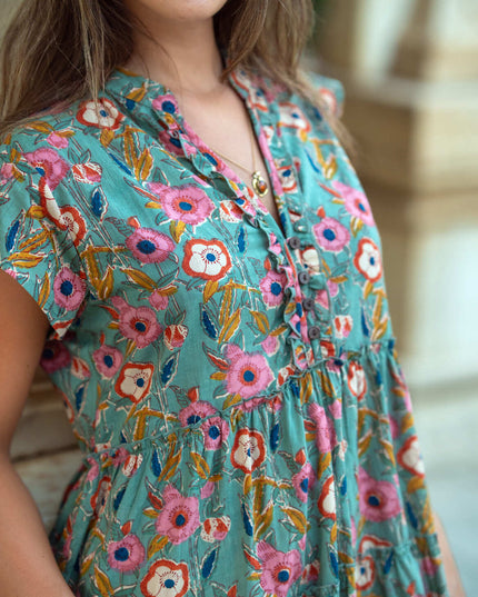 Amore midi jurk Groen