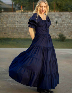 Vaiana Summer Dress Dark Blue 