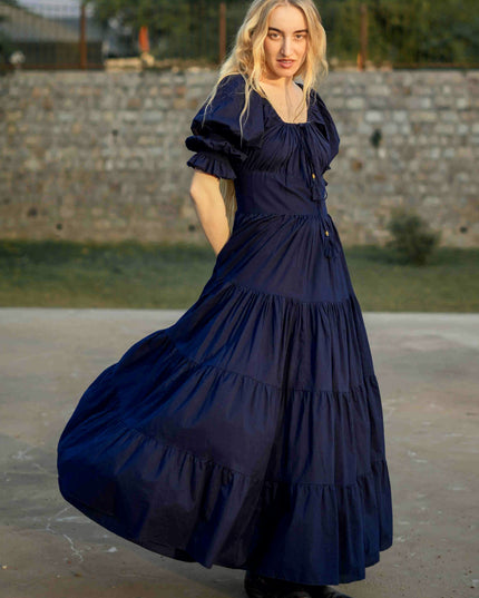 Vaiana Zomerjurk Donkerblauw