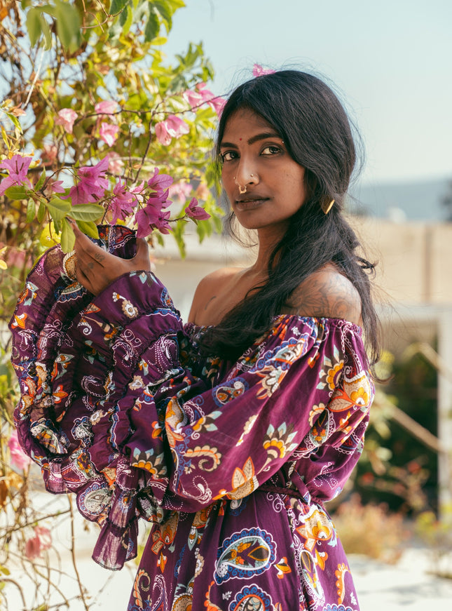 Lilith bohemian lange jurk