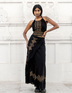 Mystic Mesa Summer Top Black