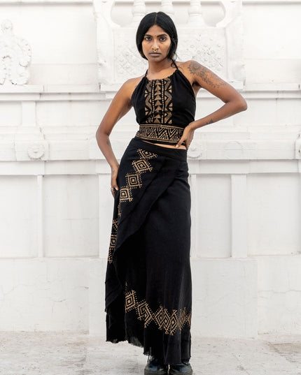 Mystic Mesa Summer Top Black