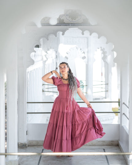 Vaiana Zomerjurk - Korte mouw Pastel roze