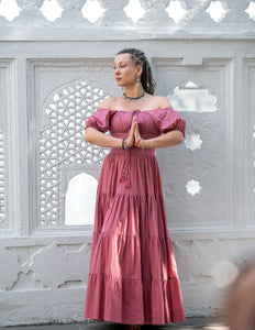 Vaiana Zomerjurk - Korte mouw Pastel roze