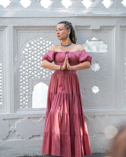 Vaiana Zomerjurk - Korte mouw Pastel roze