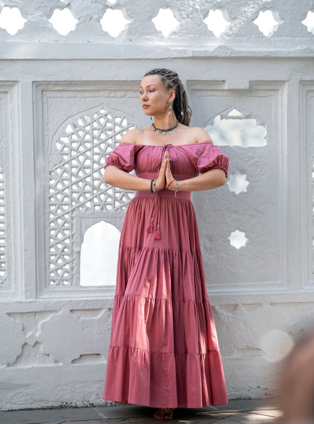 Vaiana Zomerjurk - Korte mouw Pastel roze