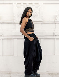 Zenya Harem Pant Zwart