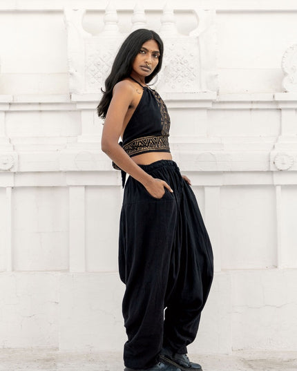 Zenya Harem Pant Zwart