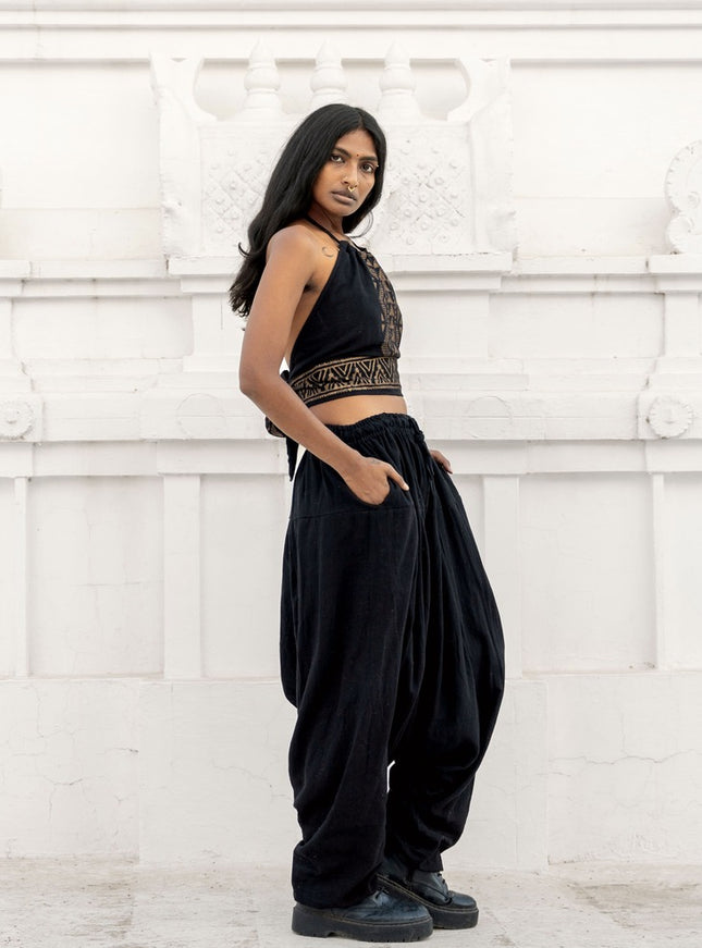 Zenya Harem Pant Zwart