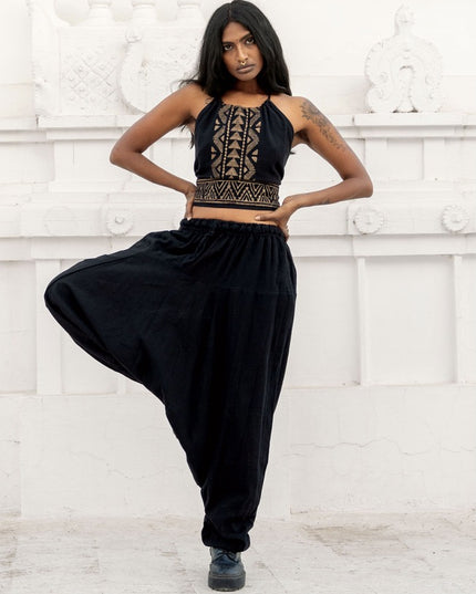 Zenya Harem Pant Zwart