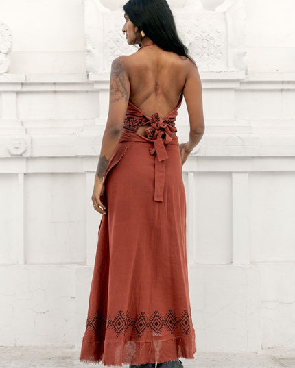Mystic Mesa Wrap Skirt Terracotta