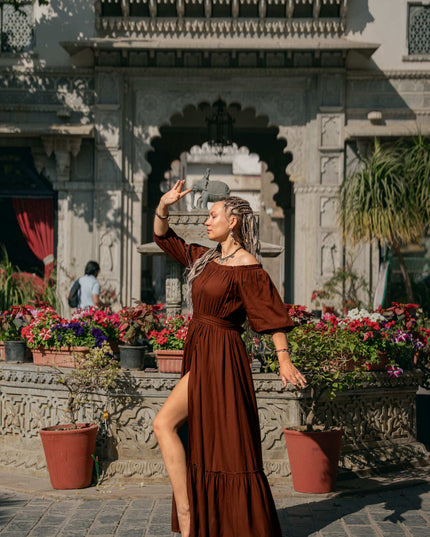 Luna Dress Warm Orange
