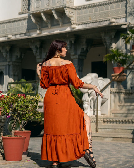 Luna Kleid Warm Orange