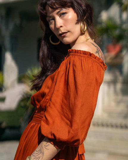 Luna Kleid Warm Orange