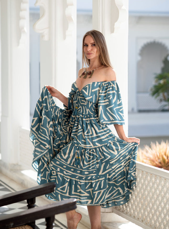 Tara Jurk Midi Print