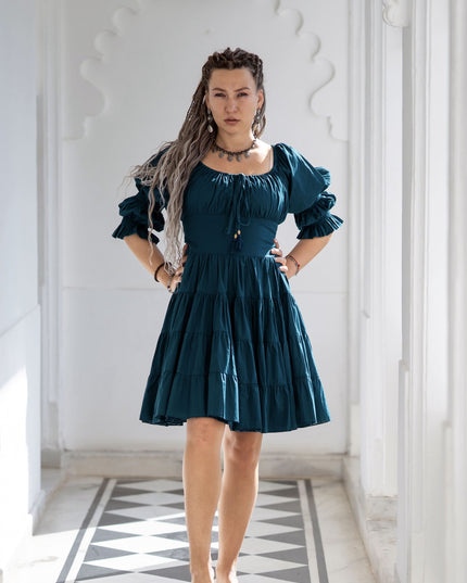 Kurzes Vaiana-Kleid Schwarz 