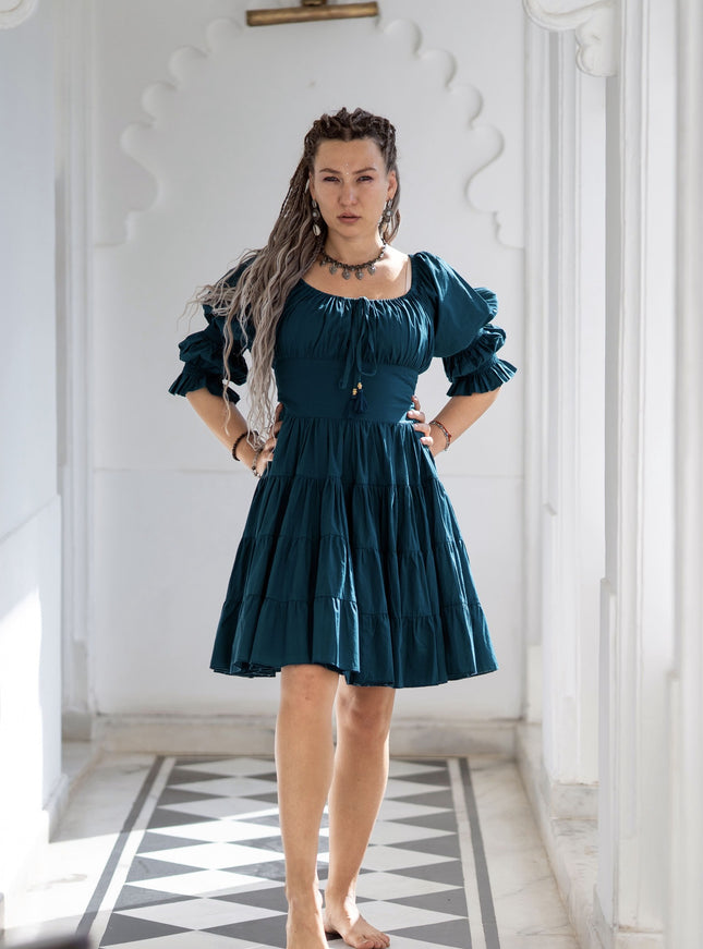 Kurzes Vaiana-Kleid Schwarz 