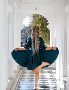 Kurzes Vaiana-Kleid Schwarz 