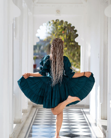 Kurzes Vaiana-Kleid Schwarz 