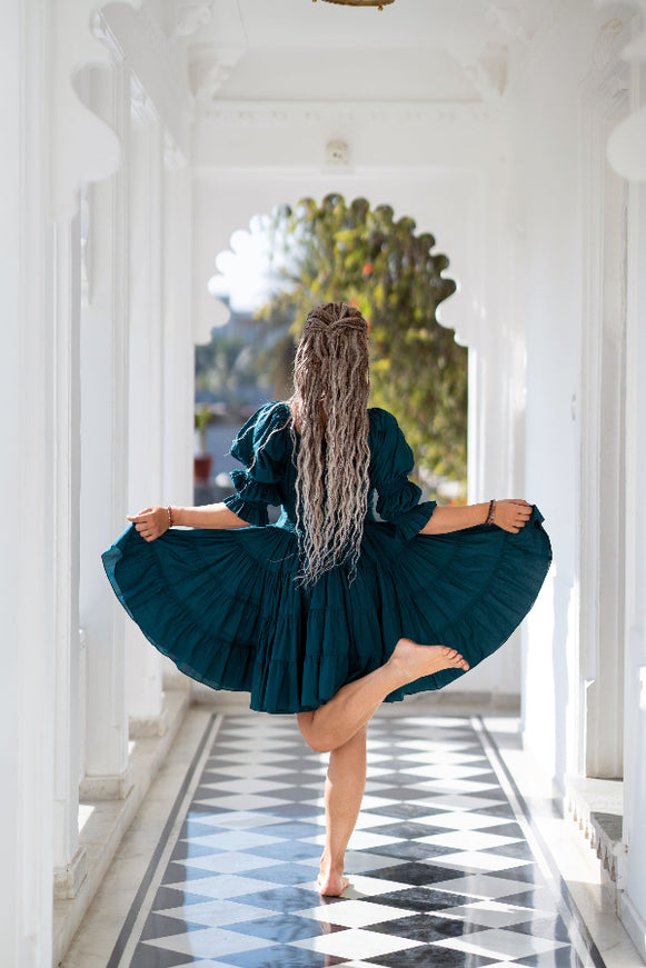 Kurzes Vaiana-Kleid Schwarz 