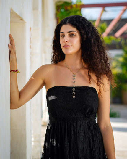 Litha Dress Lang Zwart