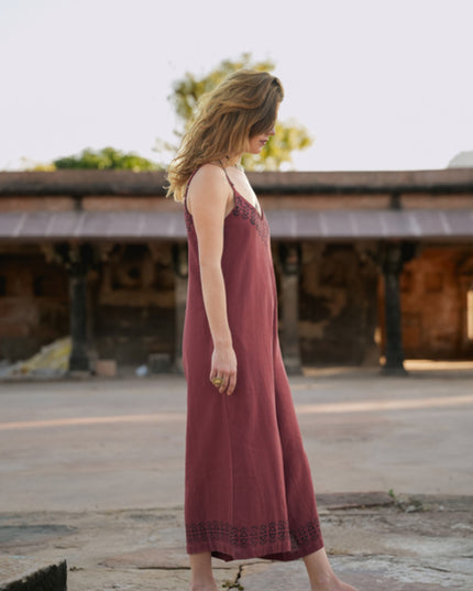 Sunlit Trails Jumpsuit Terracotta