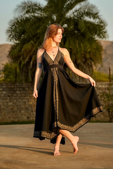 FEOYA Casual elegante lange jurk in boho-stijl voor de vakantie, lange rok voor dames, 2-in-1, buikdansrok, Stijl 10, one size FEOYA Casual elegante lange jurk in boho-stijl voor de vakantie, lange rok voor dames, 2-in-1, buikdansrok, Stijl 10, one size