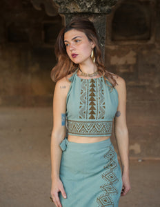 Mystic Mesa Sommertop Jadegrün