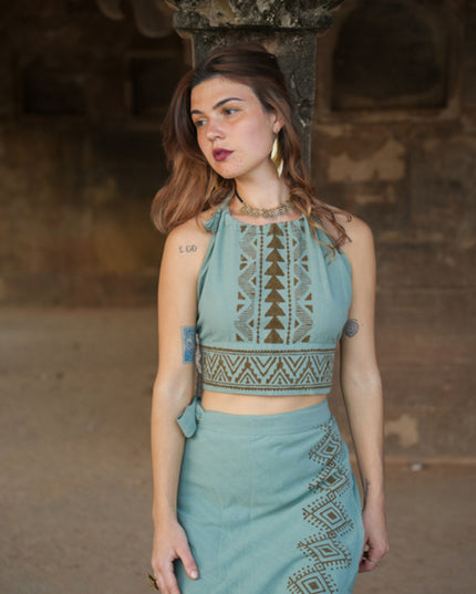 Mystic Mesa Sommertop Jadegrün