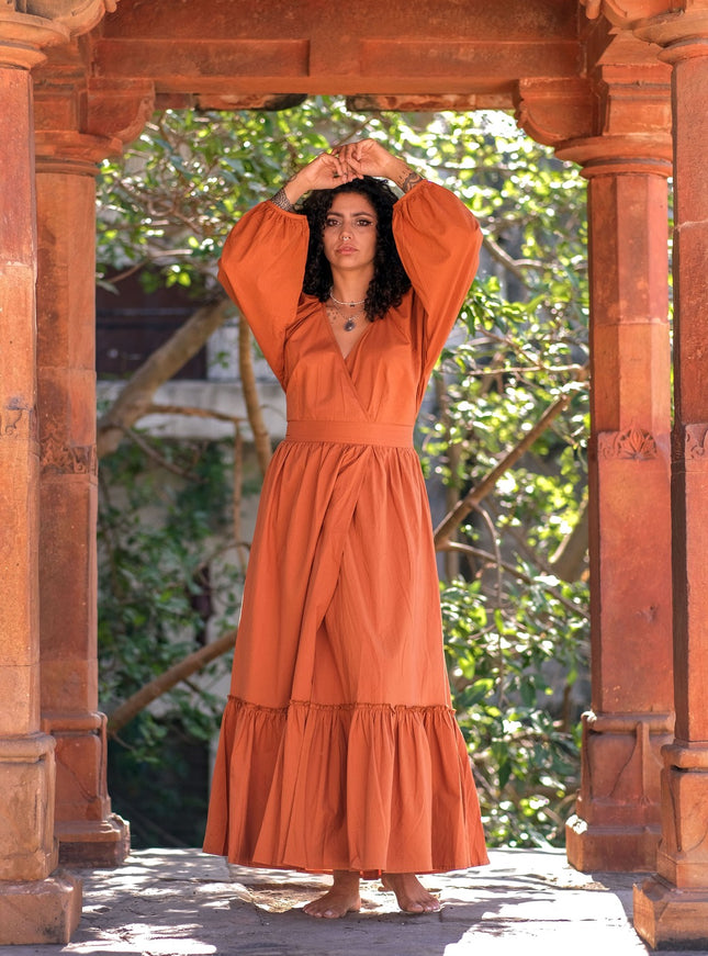 Devi Jurk Warm oranje