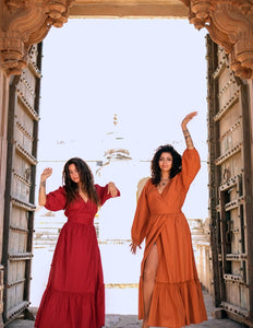 Devi Jurk Warm oranje