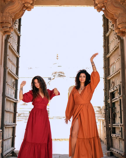 Devi Jurk Warm oranje