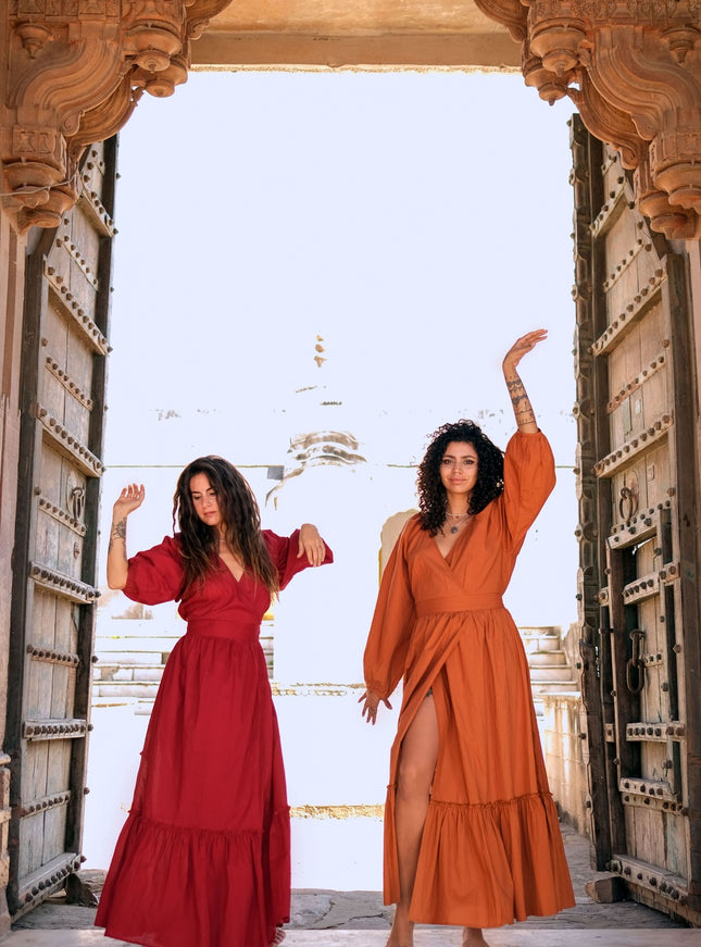 Devi Jurk Warm oranje