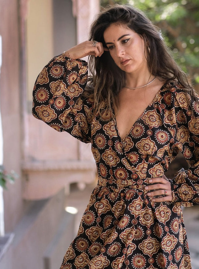 Devi Dress Blockprint