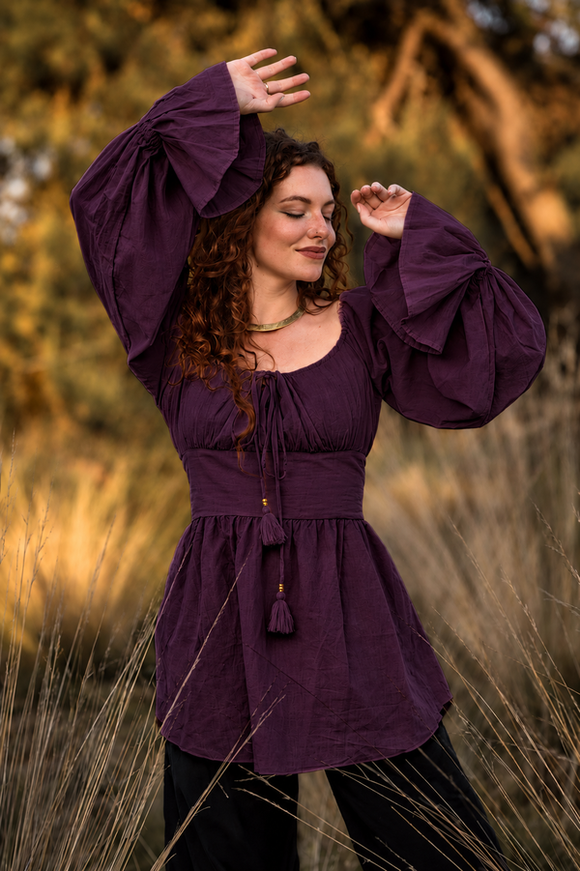 Vaiana Boho Blouse Paars