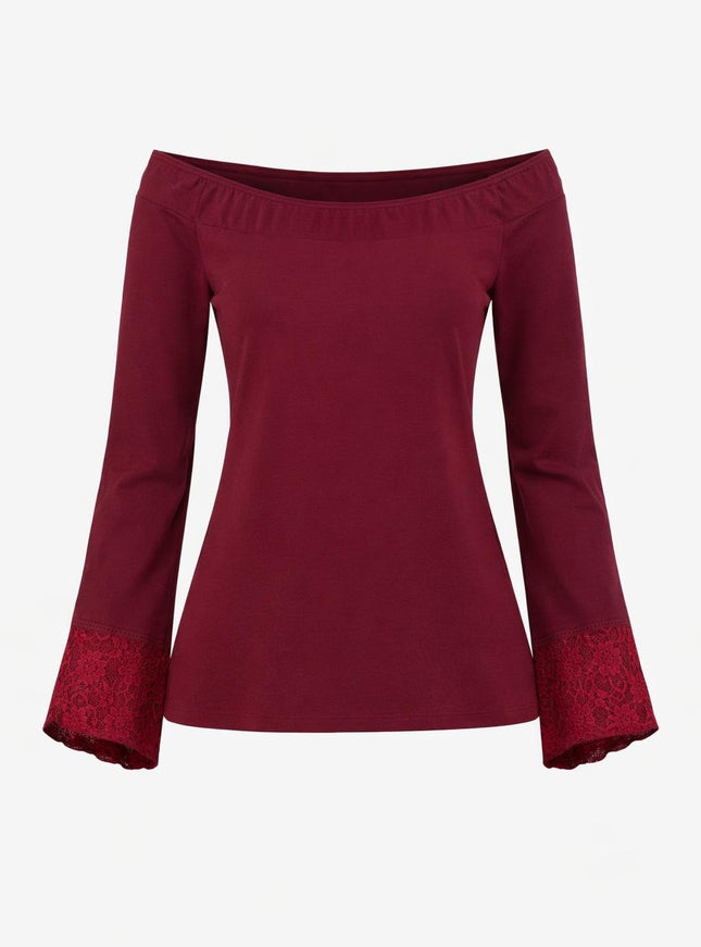 Devi Boho top Marroon Rood