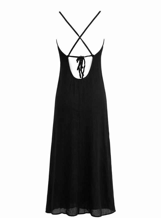 Dewi Dress - Bohemian Jurk Zwart