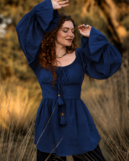 Vaiana Boho Blouse Marine