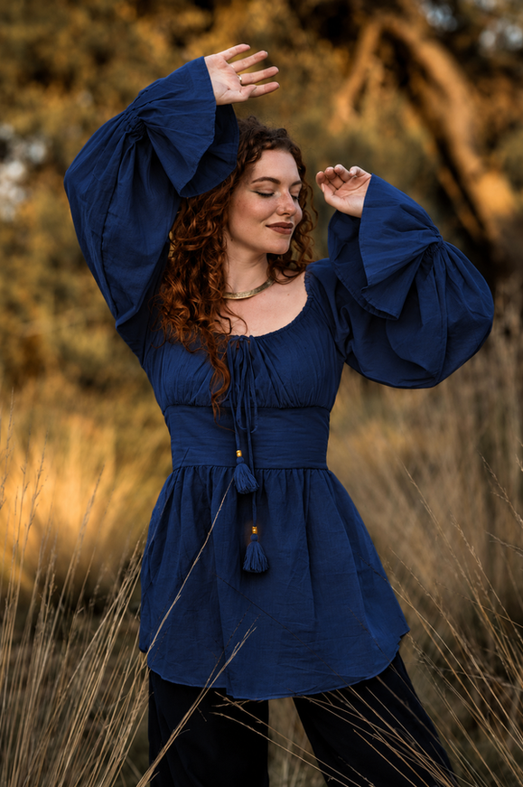 Vaiana Boho Blouse Marine