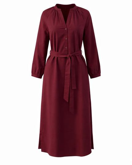Elora shirt dress Burgundy