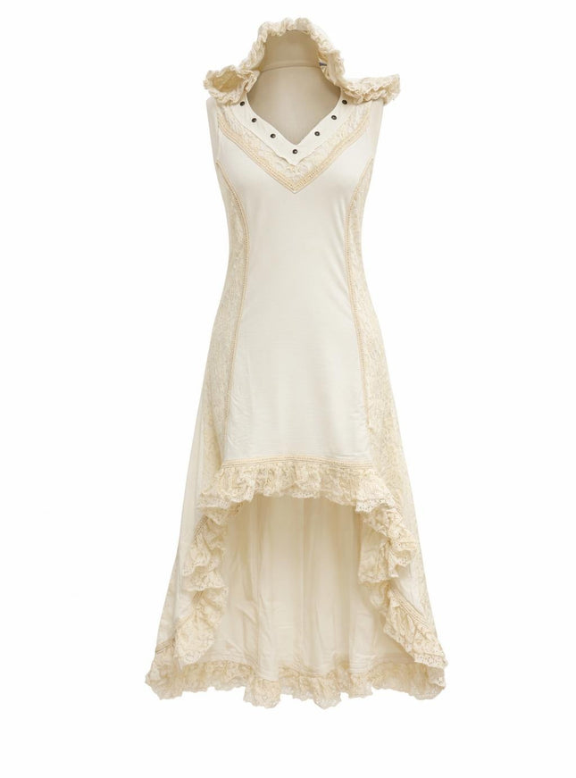 Boho Festival jurk Gebroken wit