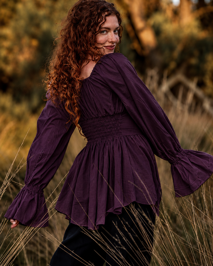 Vaiana Boho Blouse Paars